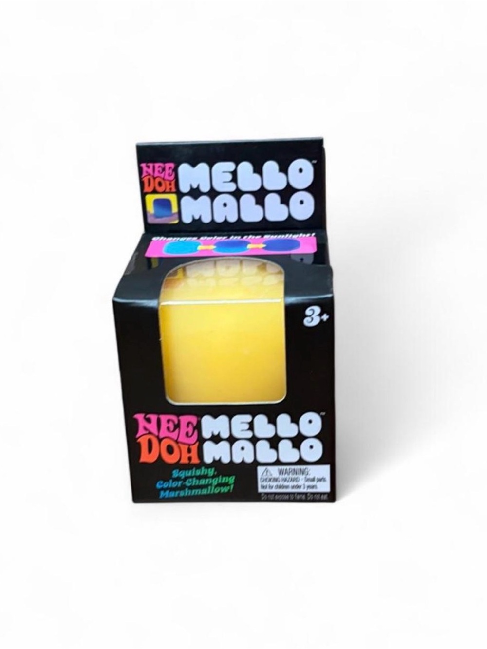 NeeDoh Mello Mallo Color-Changing Squishy Toy — Yellow